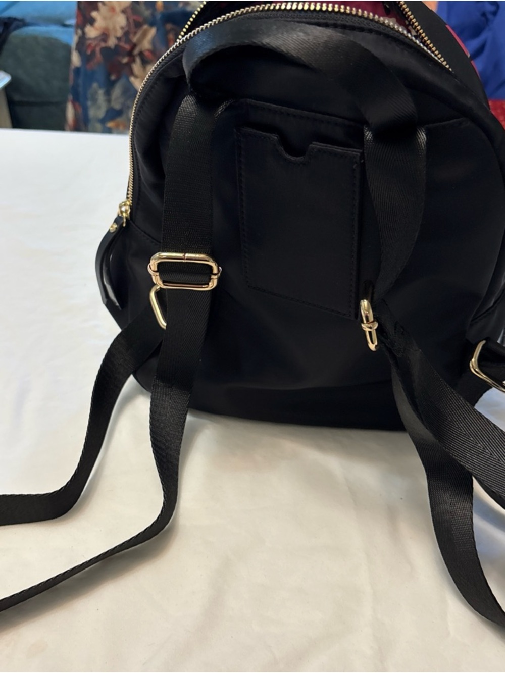 Spartina 449 Black Backpack with Floral-Trim Accents - Picture 11 of 16
